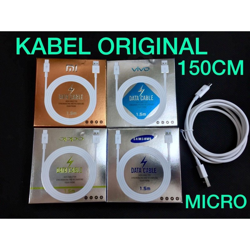 PROMO KABEL DATA SAMSUNG ORIGINAL 150CM MICRO-USB ALL BRAND OPPO KABEL CASAN FASTCHARGING