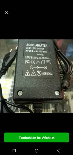 ac dc adaptor + power kontrol input ac 100-240vol output dc 1-24vol 2amper