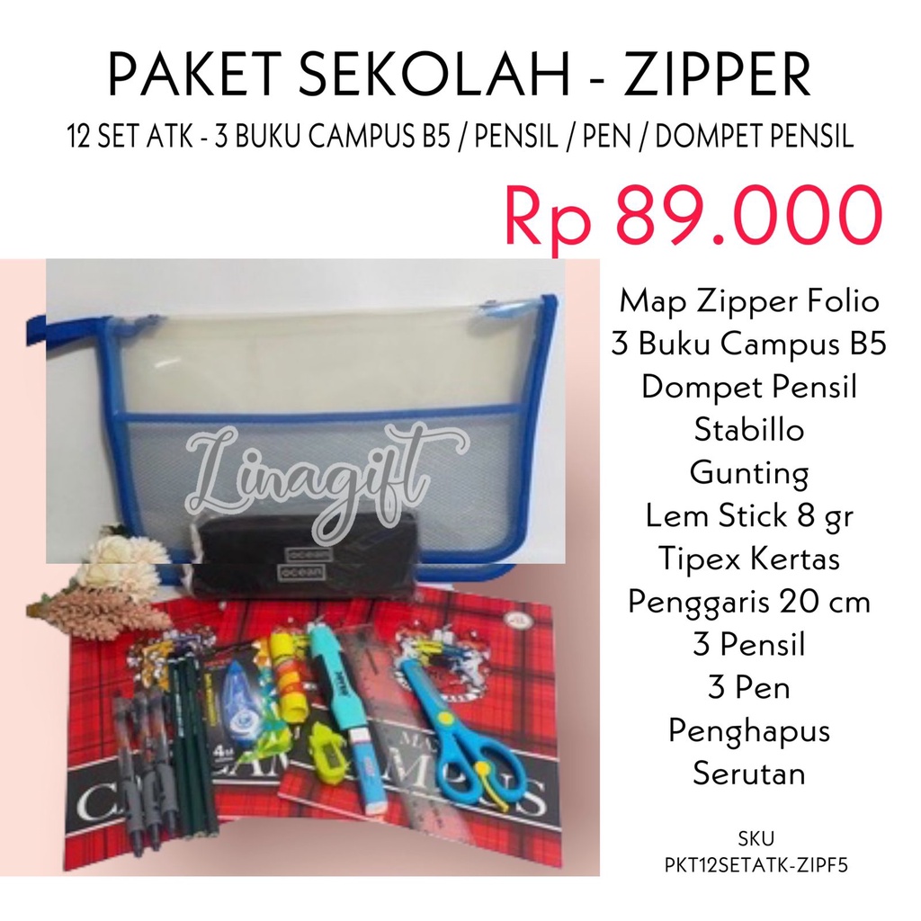 PAKET MERDEKA - HADIAH LOMBA 17 AGUSTUS DIRGAHAYU HUT RI / ALAT TULIS SEKOLAH LENGKAP