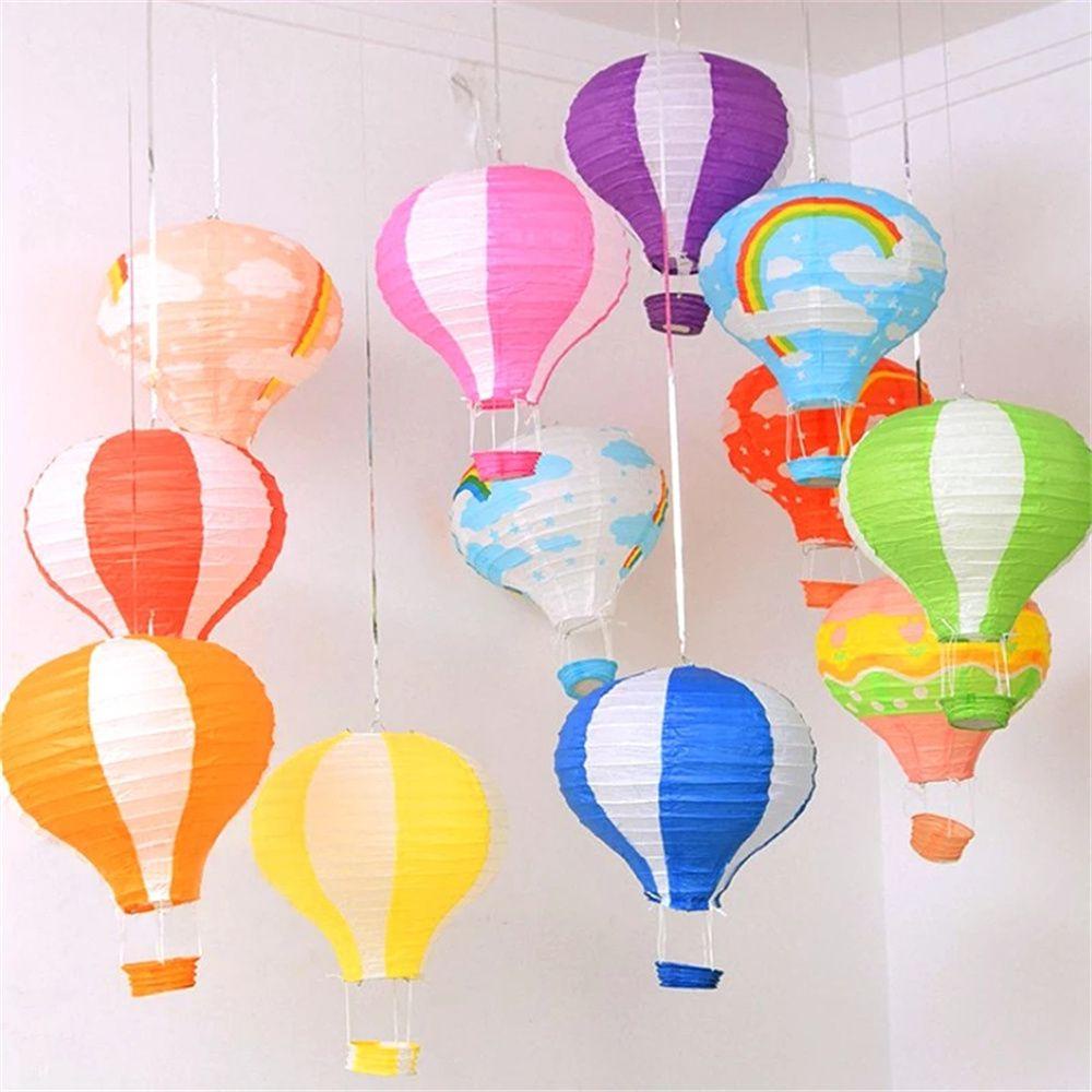 Rebuy Paper Lantern Dekorasi Ulang Tahun Pernikahan Anak Rainbow Craft DIY Lentera Festival Balon Udara Panas