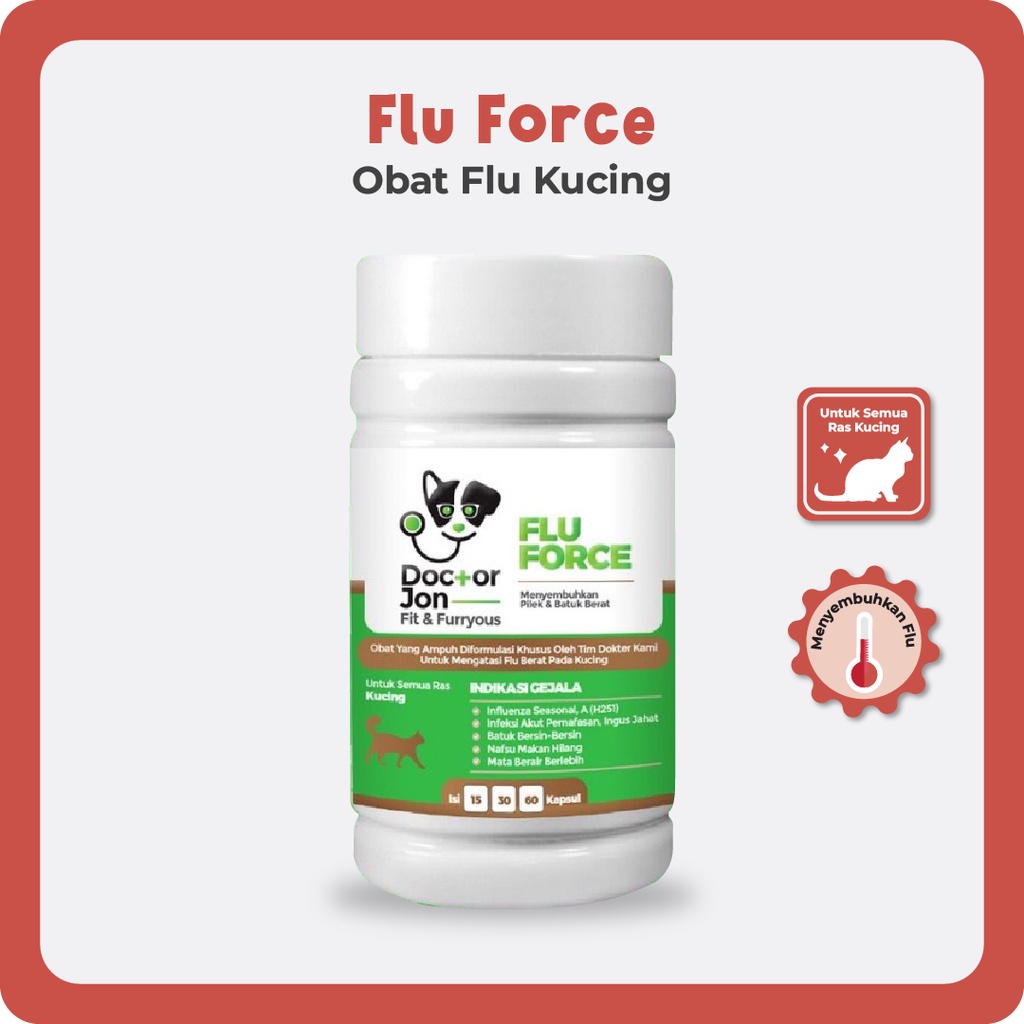 Vitamin Kucing Gangguan Imunitas Anti Flu, Batuk, Pilek / Doctor Jon Flu Force