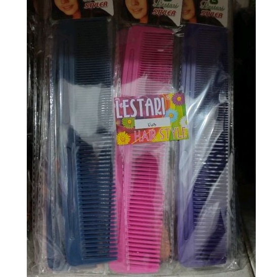 Sisir Lestari 2 in 1 - Sisir Polos besar