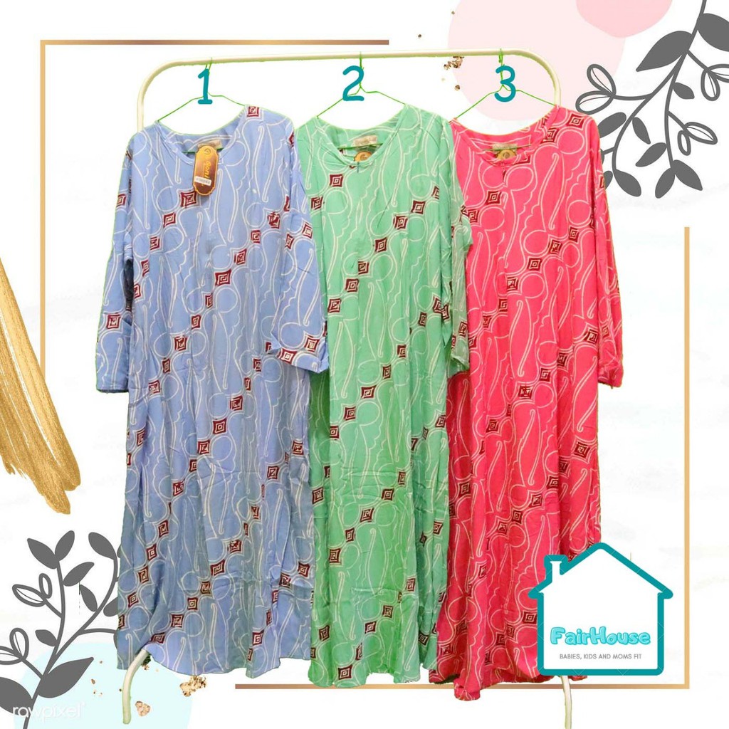 Longdress Qonita by Qonita Batik Boutique | Daster Dress Batik Pekalongan Daster Murah Bumil Busui