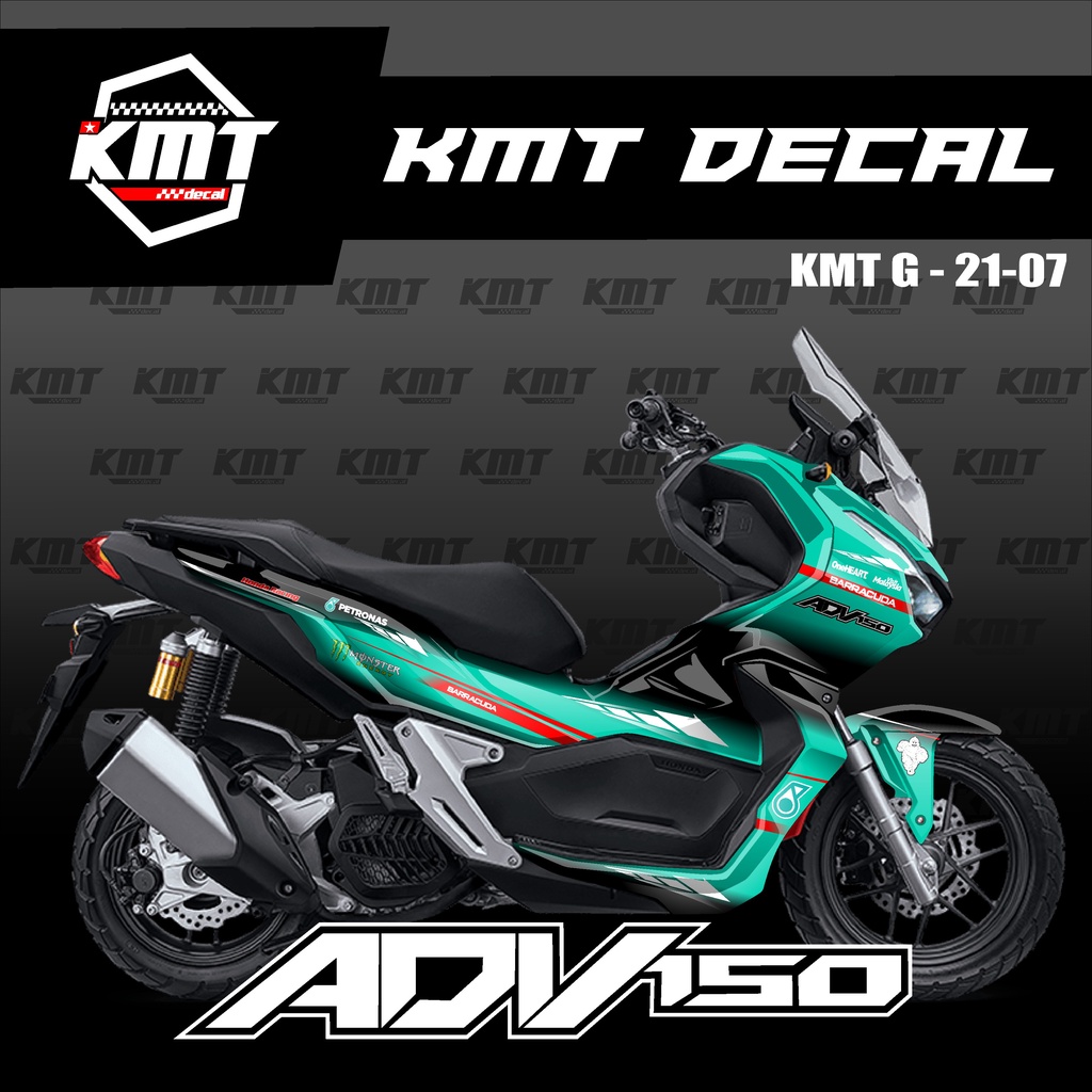 Decal Sticker Honda ADV 150 Fullbody Desain PETRONAS KMT.G.21-07