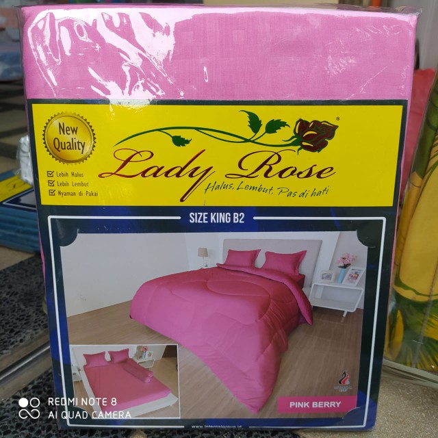 Sprei Lady Rose Ukuran 180x200 Disperse King Size B2 No 1 Jumbo Grosir