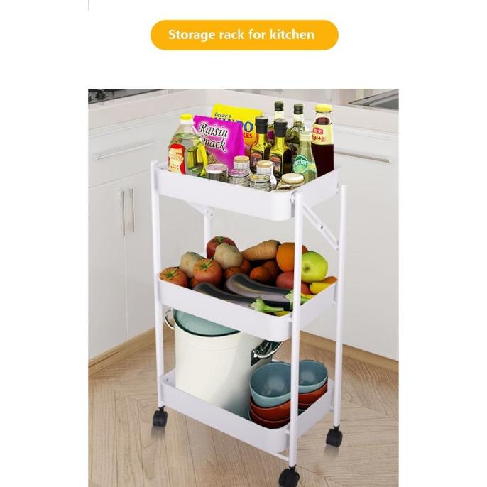 Rak Lipat Kamar Tidur Dapur Troli Kamar Mandi Rak Lipat Penyimpanan Qoristore42