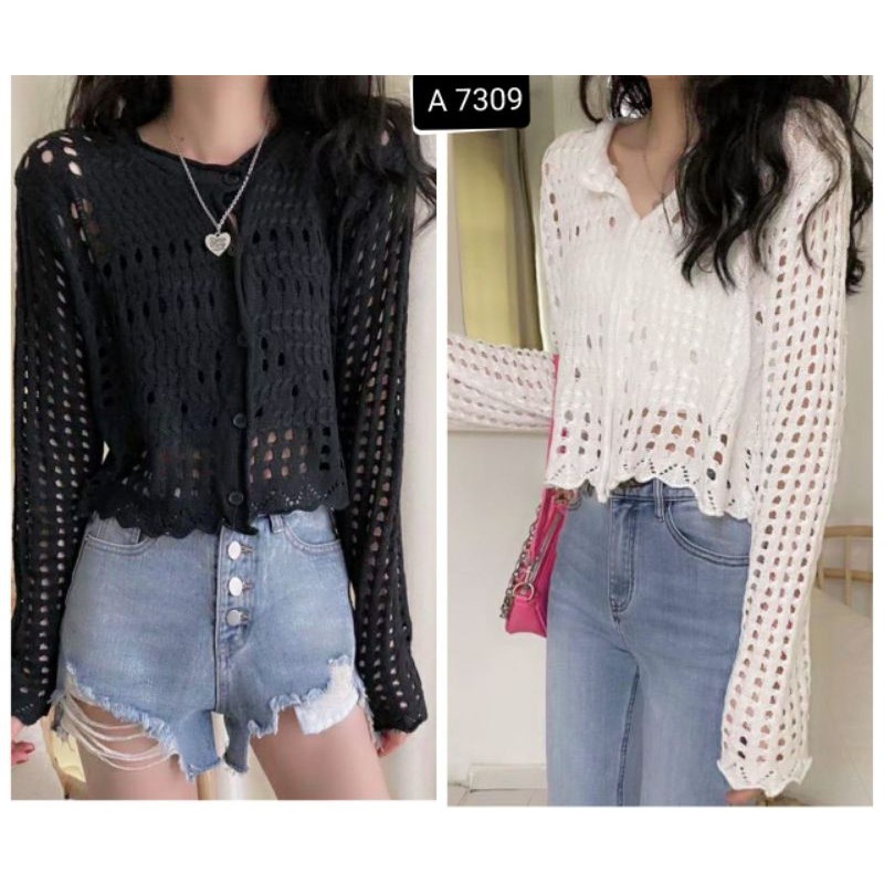 Outer jaring rajut import e7309