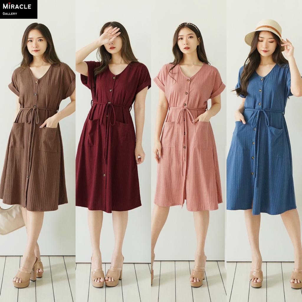 MIDI DRESS KNIT MAIYA/DRESS KNIT TEKSTUR PREMIUM