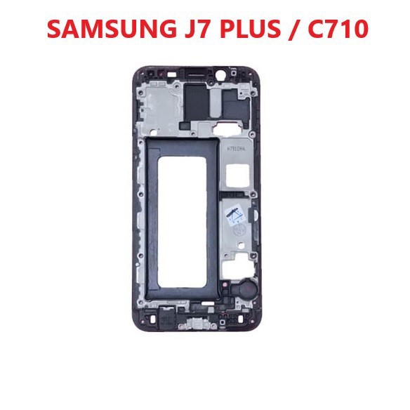 FRAME LCD SAMSUNG GALAXY J7 PLUS / C710 / C710F ORIGINAL ~ TULANG TENGAH ~ TATAKAN LCD ~ BEZZEL