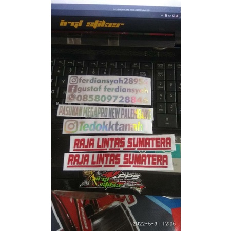 

stiker hologram sticker custom sticker nama