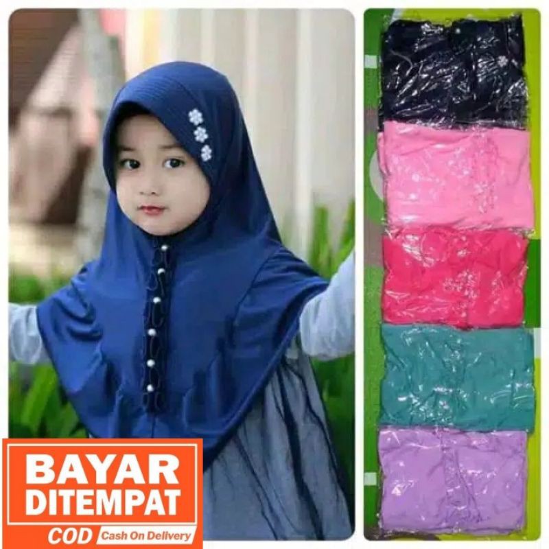 jilbab / anak / TK paud/ hijab /3-7 tahun/ REMPEL DASMUT