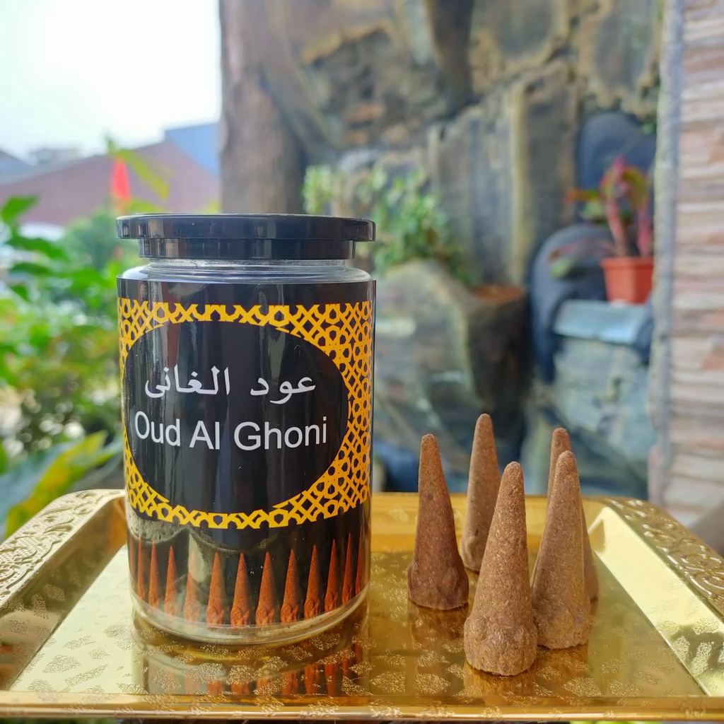 Bukhur Oud Alghoni Aroma Sangat Kuat Buhur Berkulitas/ Buhur / Dupa / Buhur Kerucut / isi 20 Pcs