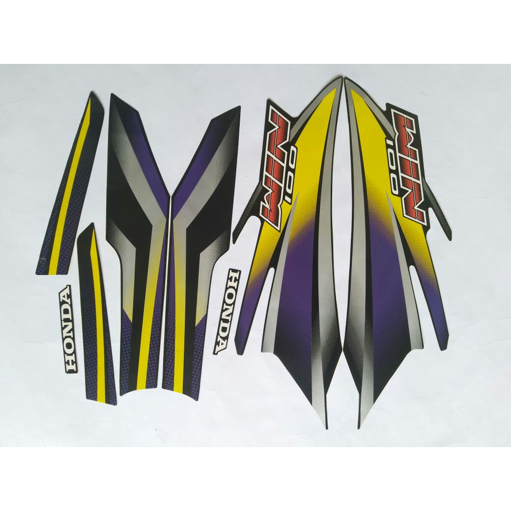 stiker striping honda win 100 2004 hitam