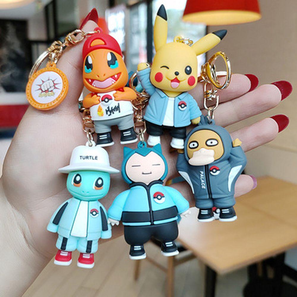 Agustina Pokemon Boy Girl Mainan Anak Charmander Bulbasaur Squirtle Kirby Tokoh Anime