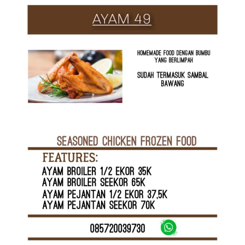 

ayam ungkep frozen food
