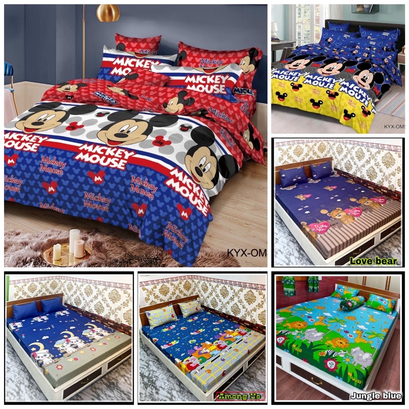 (PROMO) SPREI HOMEMADE KARAKTER 180x200 dan 160 x 200 TERMURAH HALUS LEMBUT