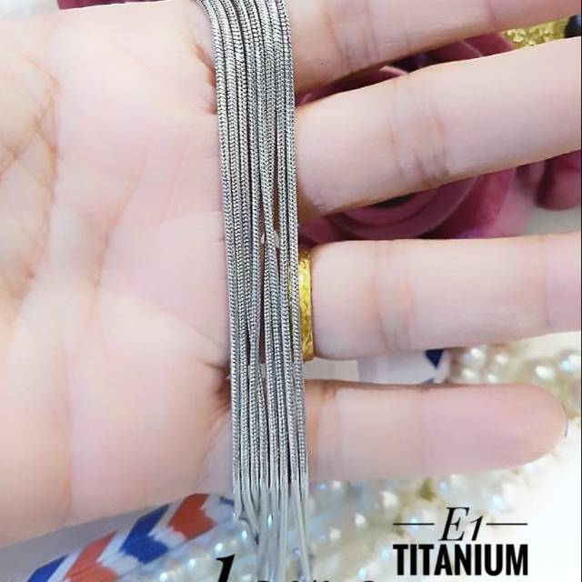 Titanium rantai kalung 0139k