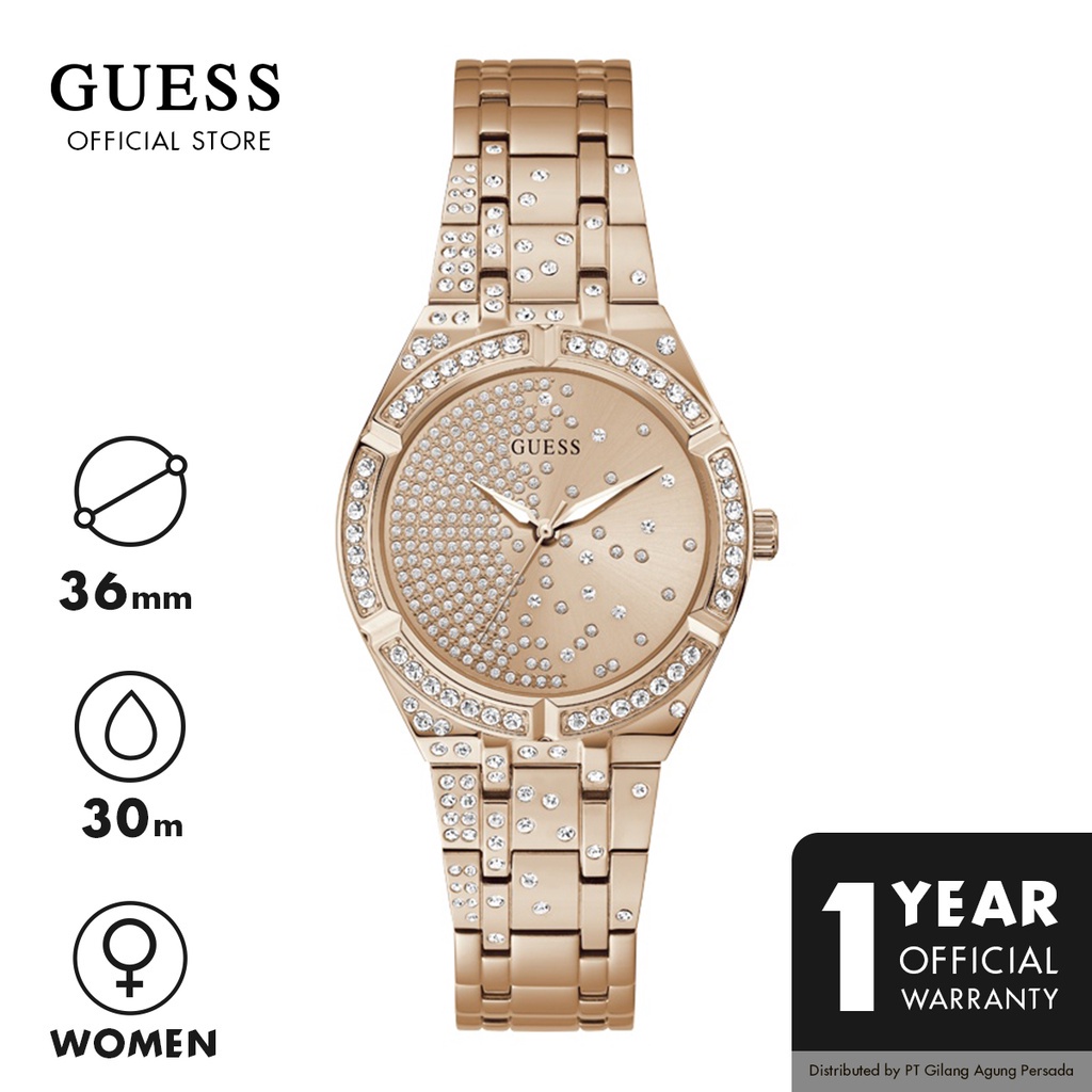 Jam Tangan Guess Original Wanita Rose Gold AFTERGLOW - GW0312L3