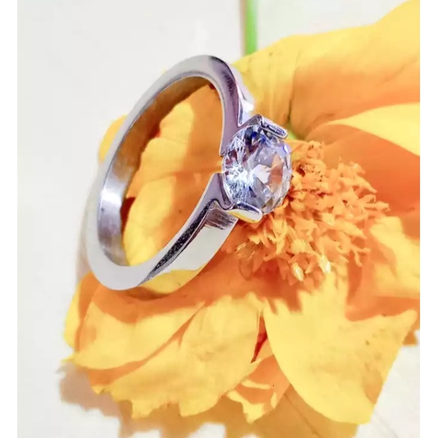 cincin titanium motif mata satu awet dan tidak luntur