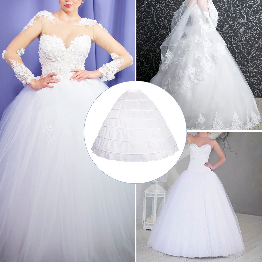 Gaun Pengantin Peticoat Ring 6laps Gaun kebaya Pengantin Terlaris Petticoat 3laps Petticoat Lolita Pendek