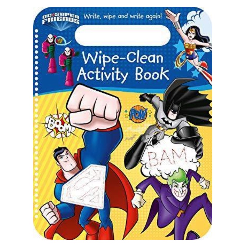 

DC Super Friends Superhero Wipe Clean Activity Book
