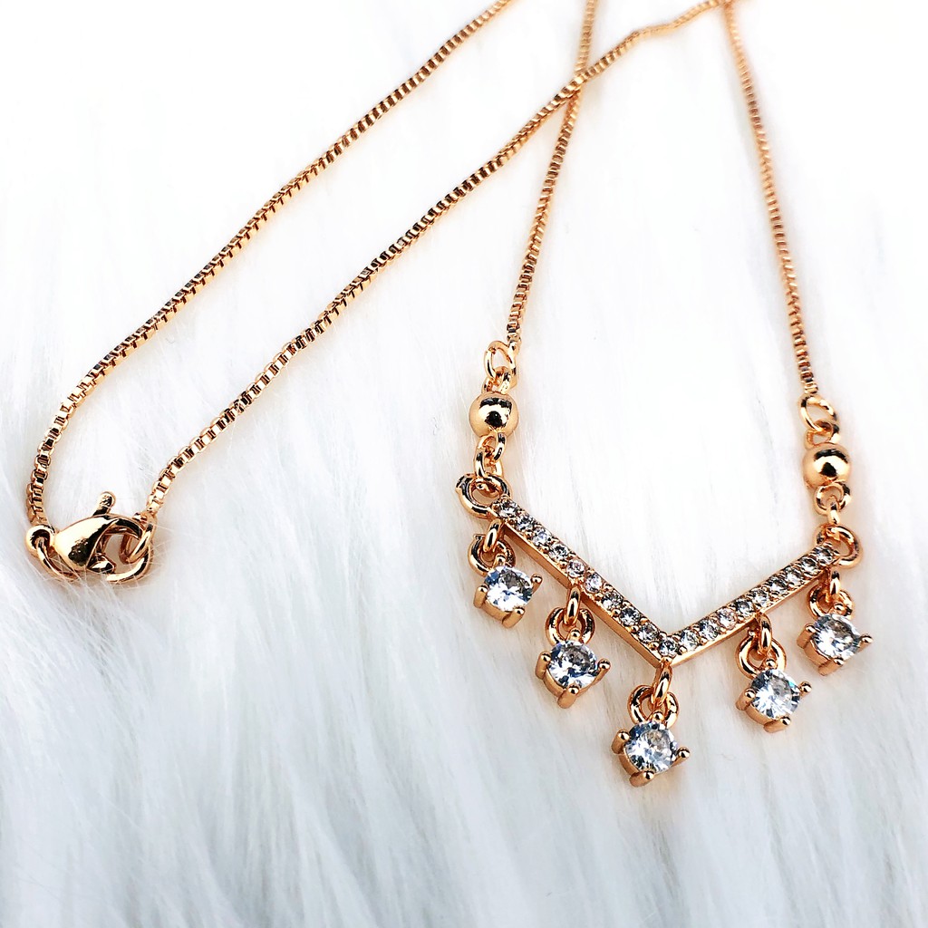 [Ready Stork] Kalung wanita kalung berlian fashion gaya korea jewelry murah   Acc003