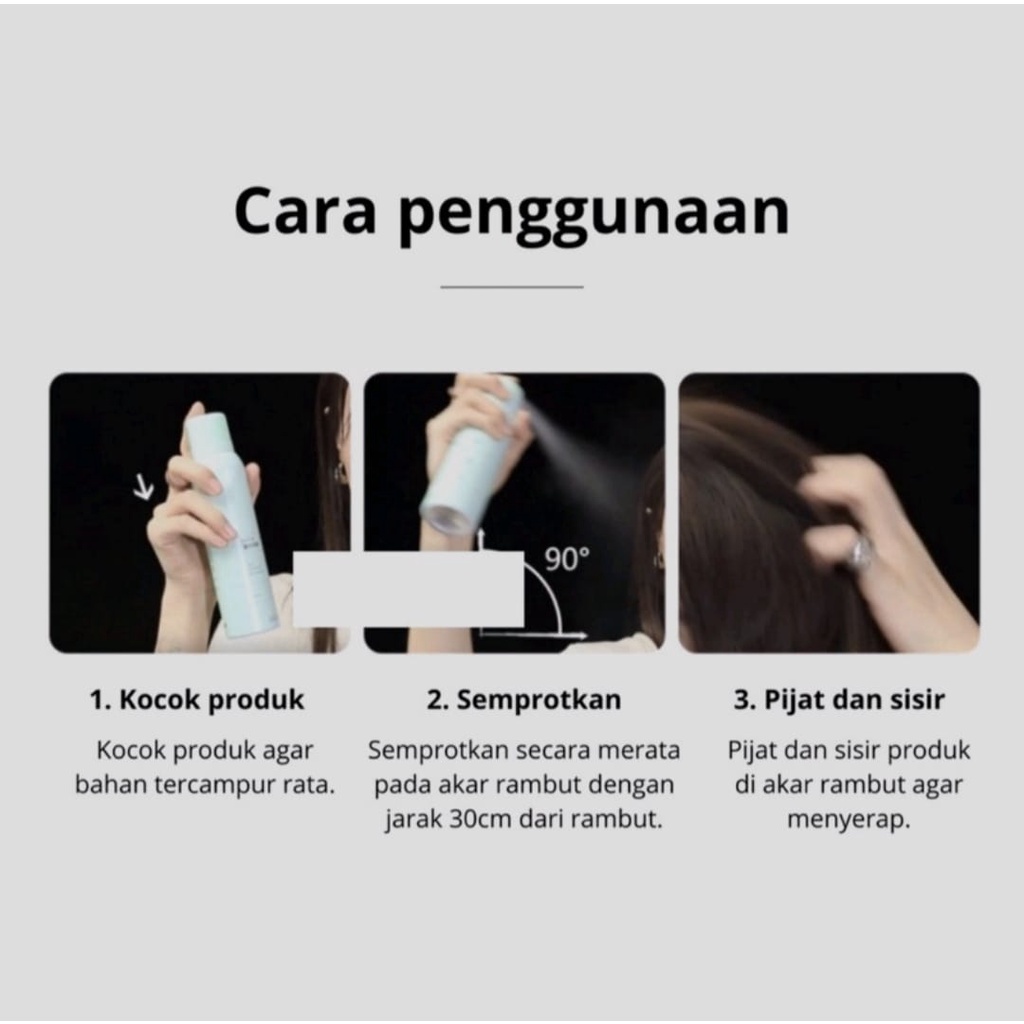 SH150 - Spray Rambut Anti Lepek DRY SHAMPOO Semprotan Rambut