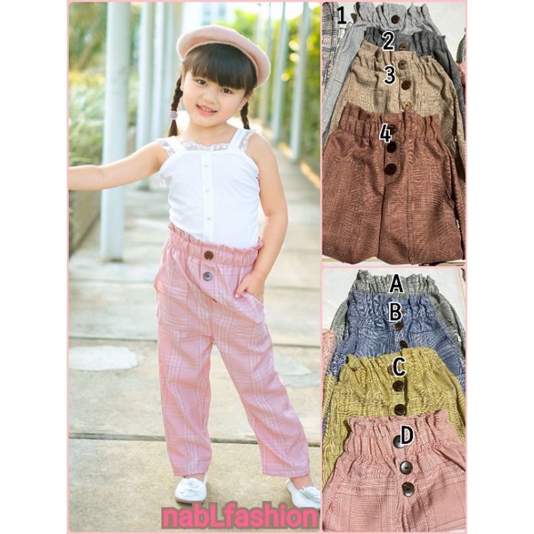 Lolita Pants 2-7thn / kulot highwaist anak perempuan lollita pants