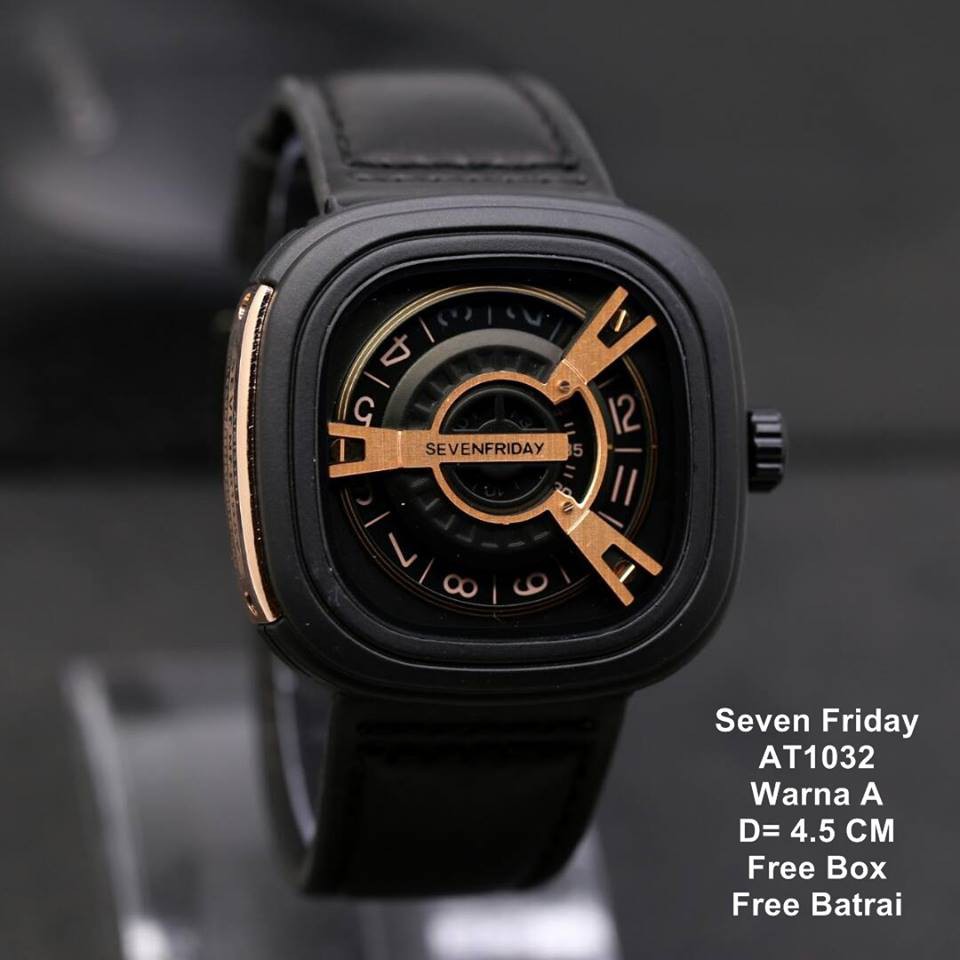 (JAM TERMURAH) Jam tangan pria seven friday kulit/Jam tangan pria kulit super
