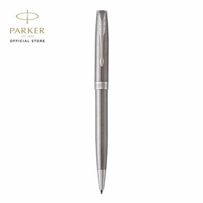 

Parker Sonnet Stainless Steel Chrome Trim Ballpoint TB ---Terbaru---