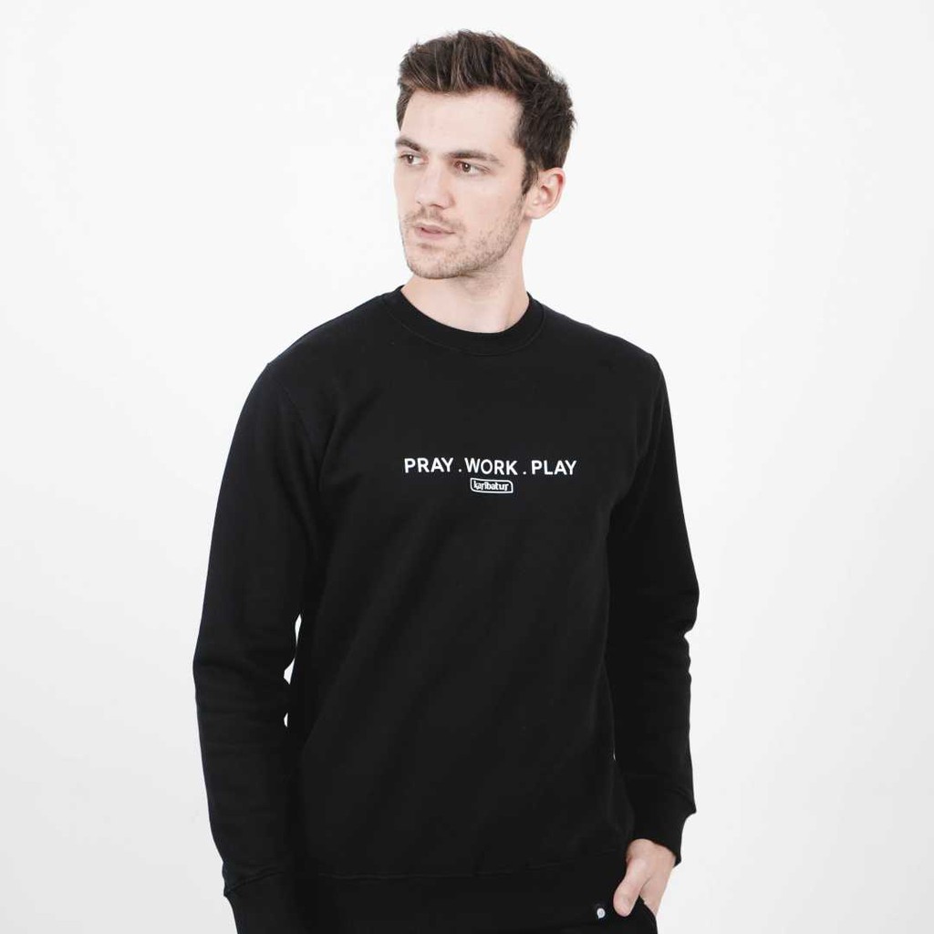 Karibatur Crewneck Tagtype Hitam
