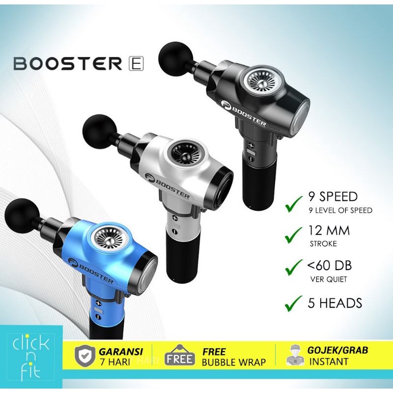 ORIGINAL Booster E ORIGINAL massage gun alat pijat terapi otot jaringan dalam