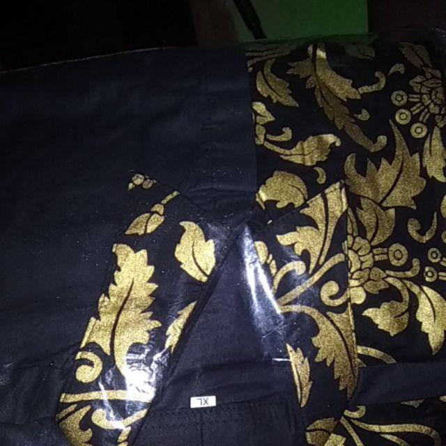 Kemeja Batik Lengan Panjang 021  Hem Batik Murah Seno Sogan Bakung Padi Manggar 54