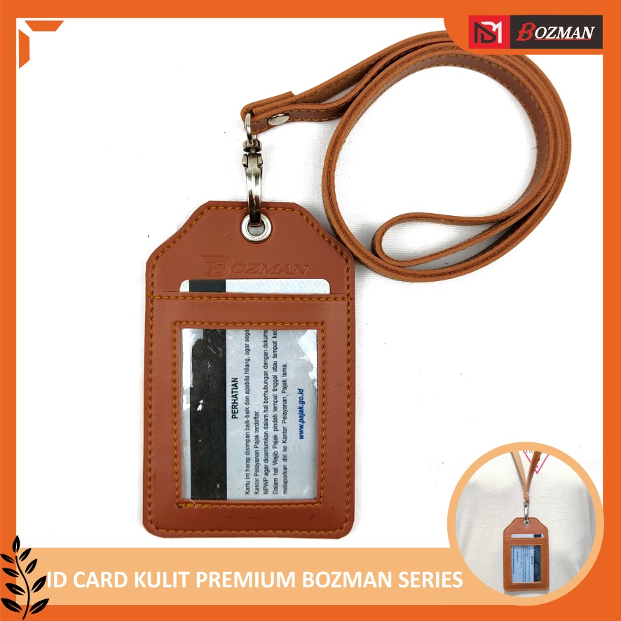 ID CARD HOLDER &quot;BOZMAN&quot; NAMETAG LANYARD PREMIUM/NAMETAG KARTU