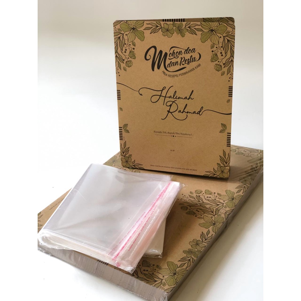 Blangko Undangan SL 221 Per Pack isi 100 + Plastik