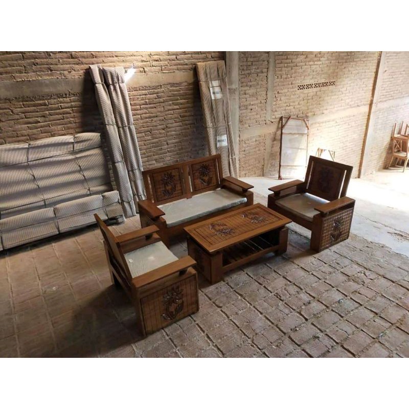 kursi tamu bola koper 211+meja