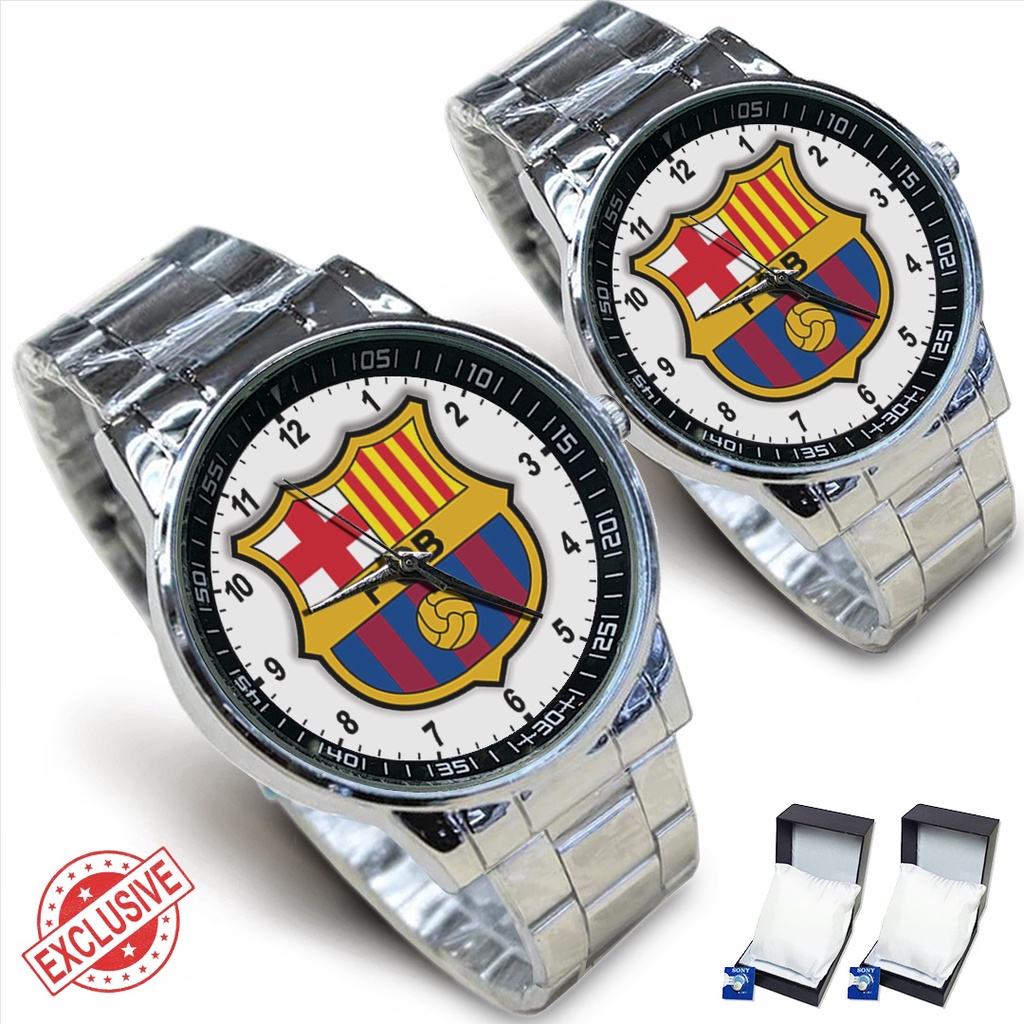 Jam Tangan Rantai Couple FC BARCELONA - 1 (Special)