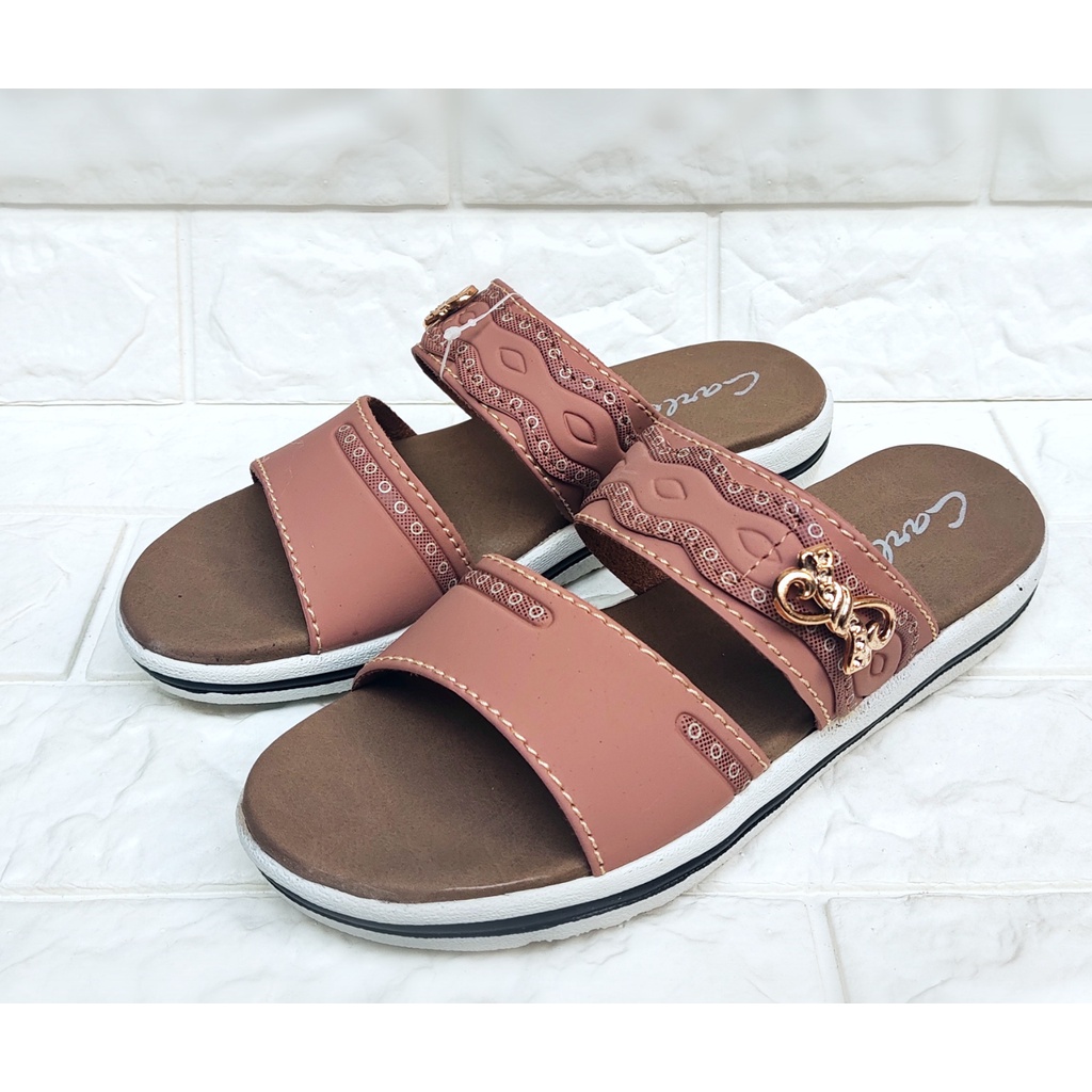 Wedges sandal wanita terbaru sendal selop pesta termurah