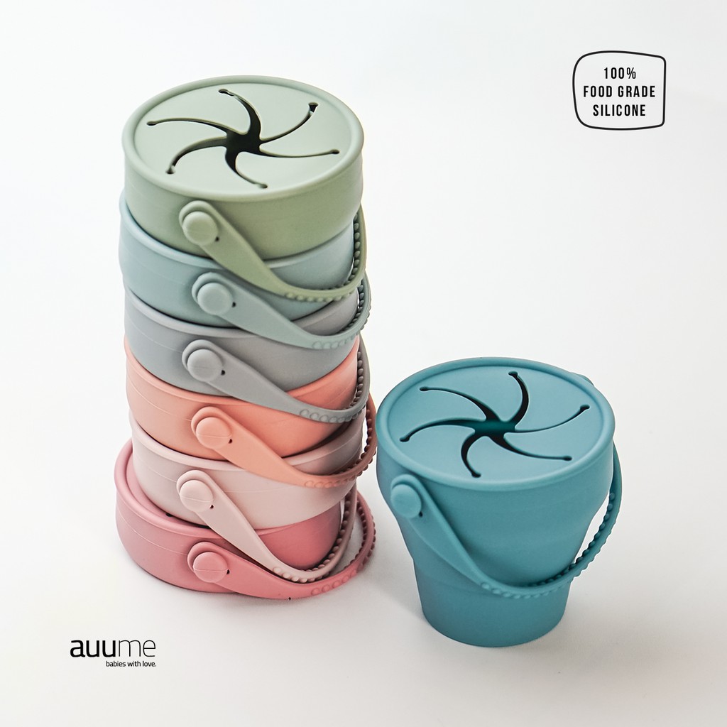 Auume - Silicone Baby Snack Cup With Lid | Tempat Snack Makan Bayi