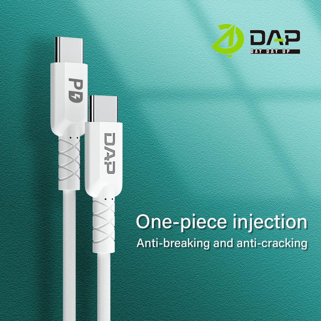 (DAP) Kabel Data Model D-PD120 Type C to Type C  DAP Power Delivery Type C 120cm 3A PD30W CABLE