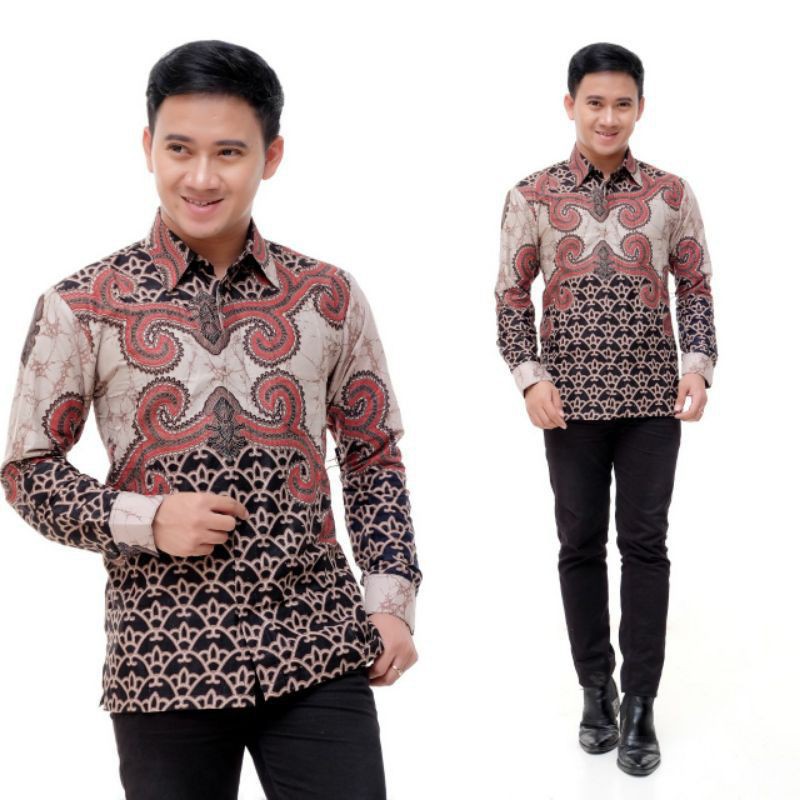Maura Couple - Sania Ruffle Batik Couple Ori Ndoro Jowi Garansi Termurah Shopee - BATIK MODERN SOLO-KMJ GALUNGGUH