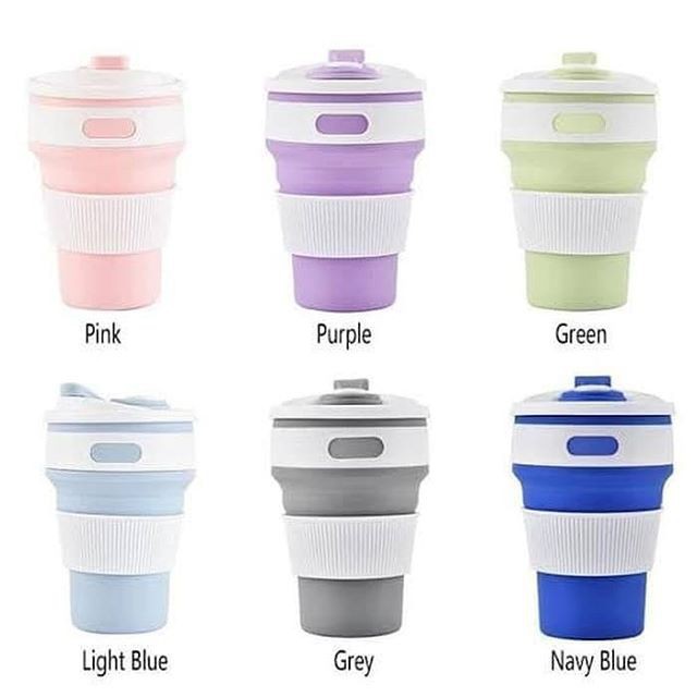 Gelas Lipat Silikon BPA Free | Cangkir Silicone Foldable Cup | Telescopic Cups