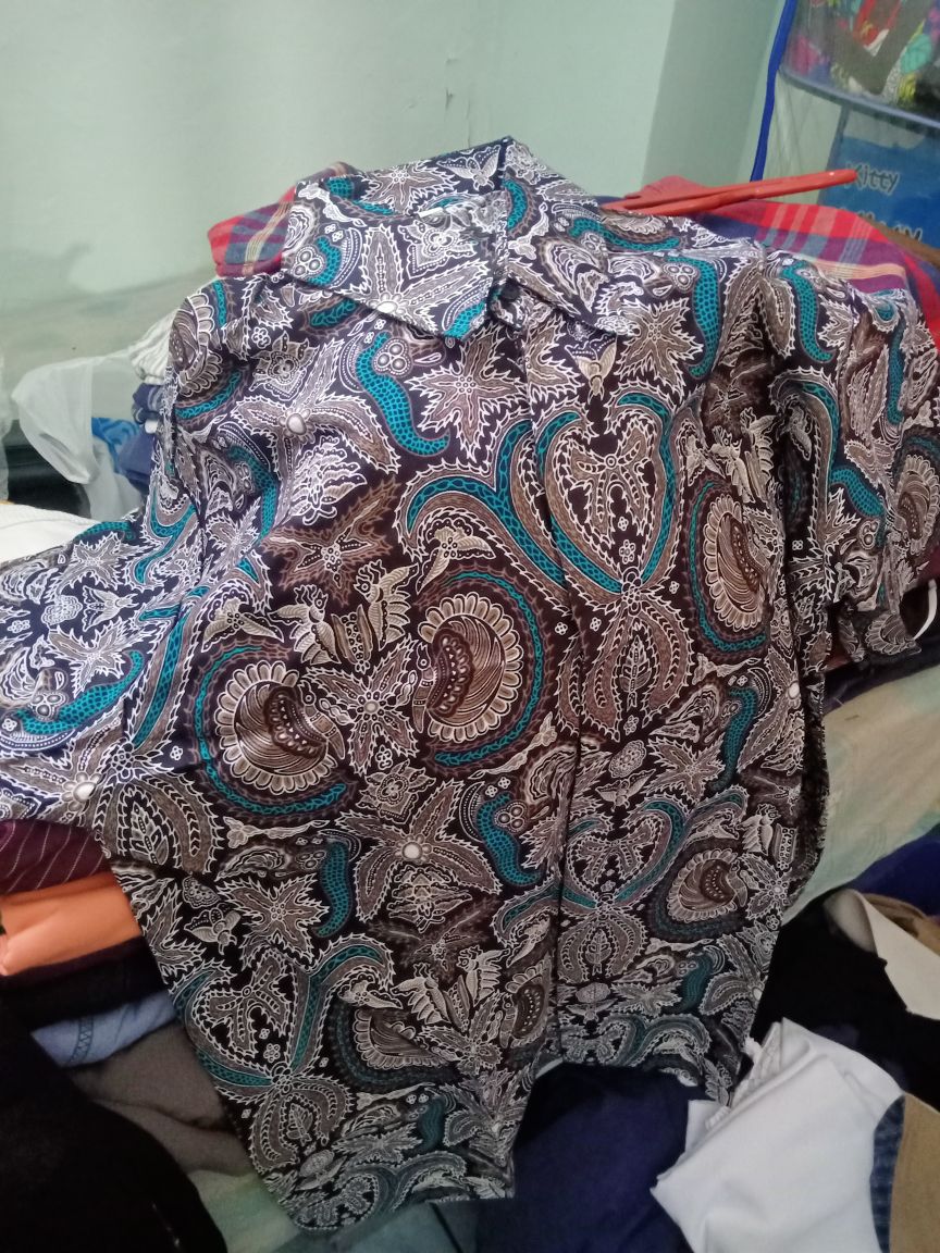 Kople Blouse Batik Kombinasi Plus Tile, Kople Blus Batik, Kople Atasan Batik, Blus Kople,atasan Blus