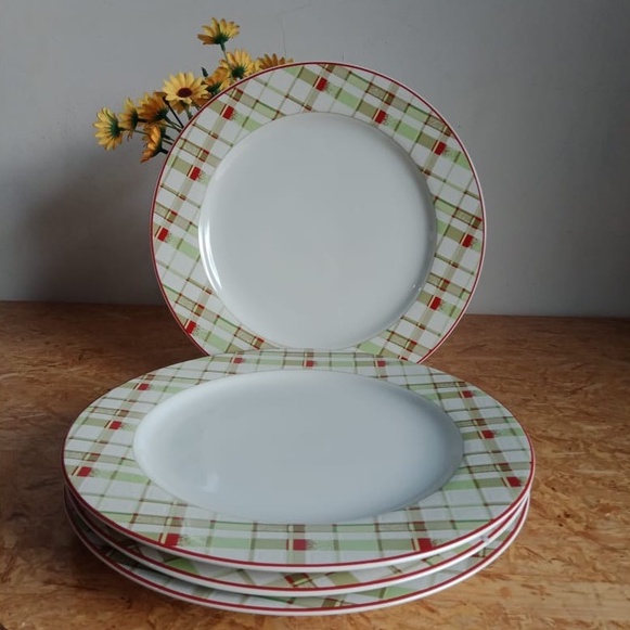 01146 Piring Makan Keramik Rim / Piring Keramik / Piring Makan Ceper / Piring Makan Keramik / Piring