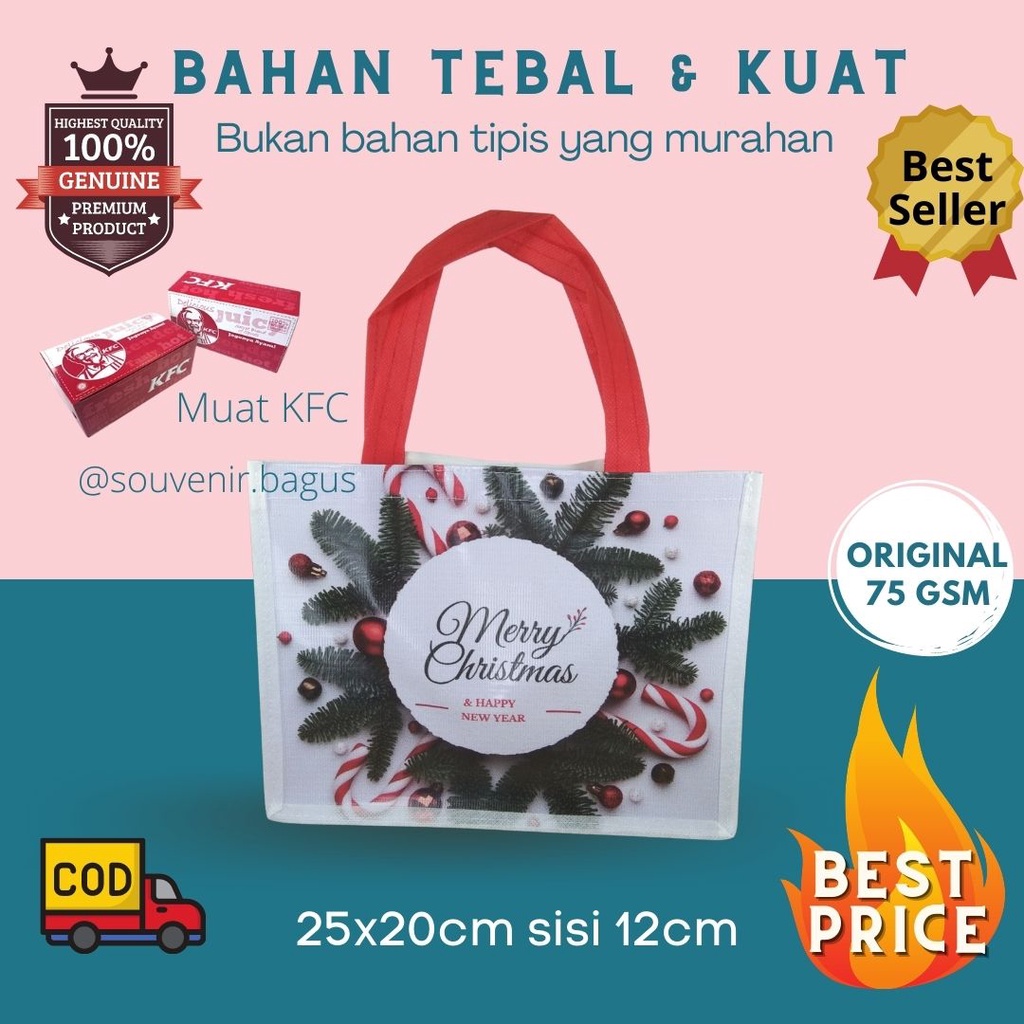 Tas Natal Paskah Goodie Bag Natal Sekolah Minggu Souvenir Natal xmas Paskah Easter Promo Termurah Sale