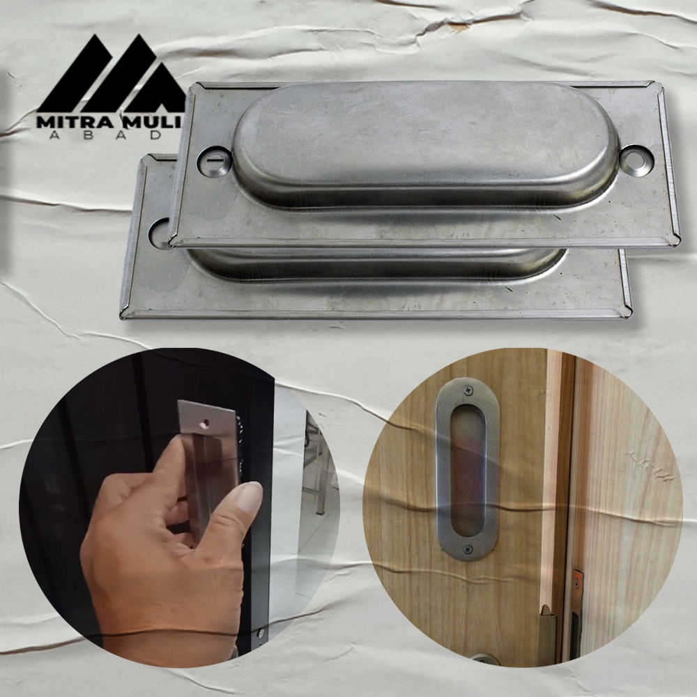 Tarikan Pintu Dorong 1pcs  l Handle Geser Kotak Stainless Sliding