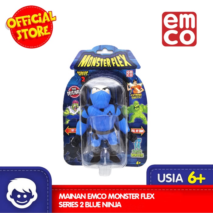 AFT Mainan EMCO Monster Flex Series 2 Blue Ninja Kode-AF013