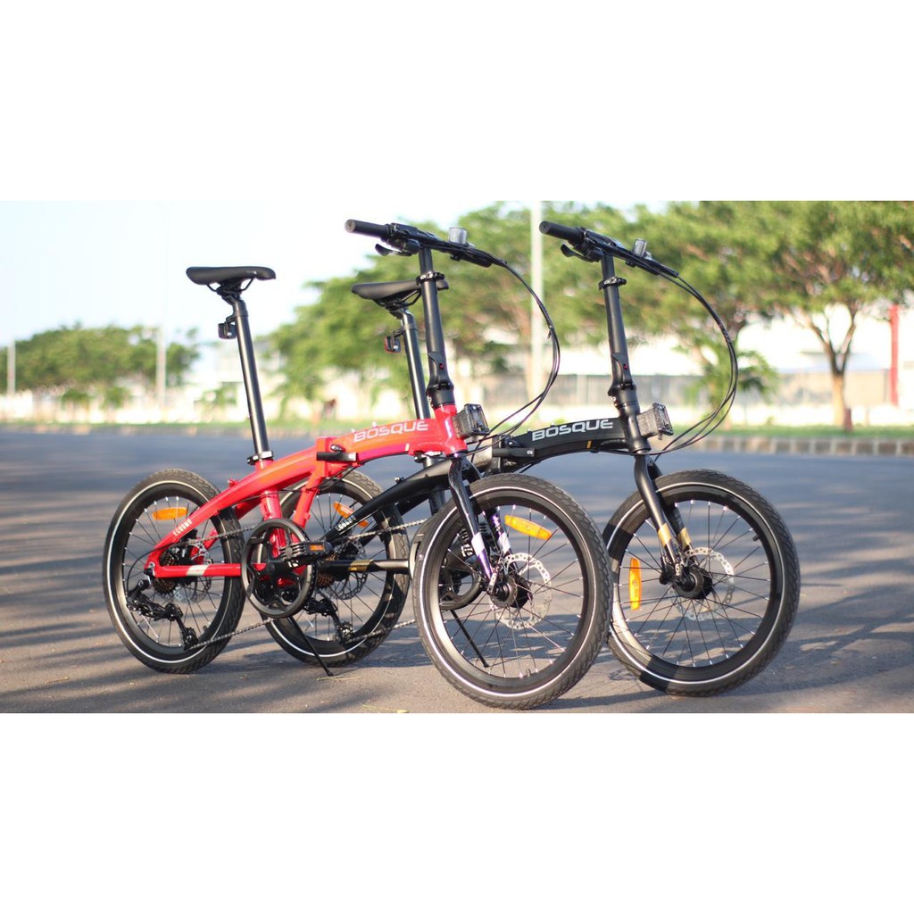 FOLDING SEPEDA LIPAT ELEMENT ECOSMO 8 BOSQUE & HELM