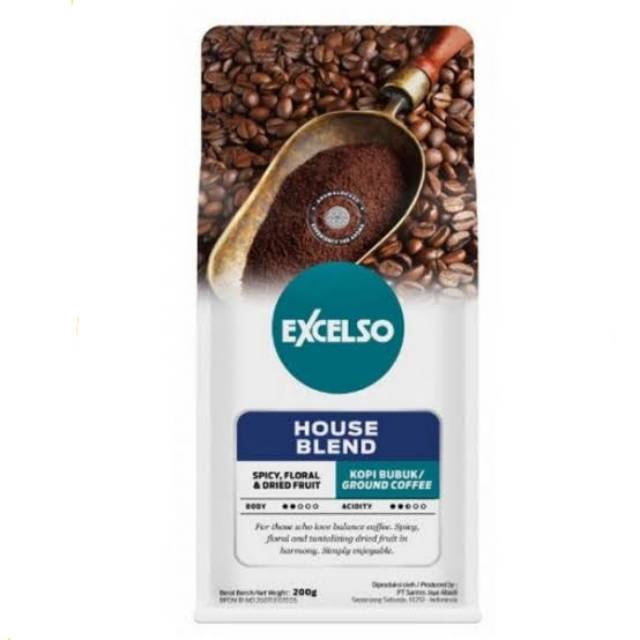 

EXCELSO House Blend Coffee 200gr - Kopi Bubuk House Blend