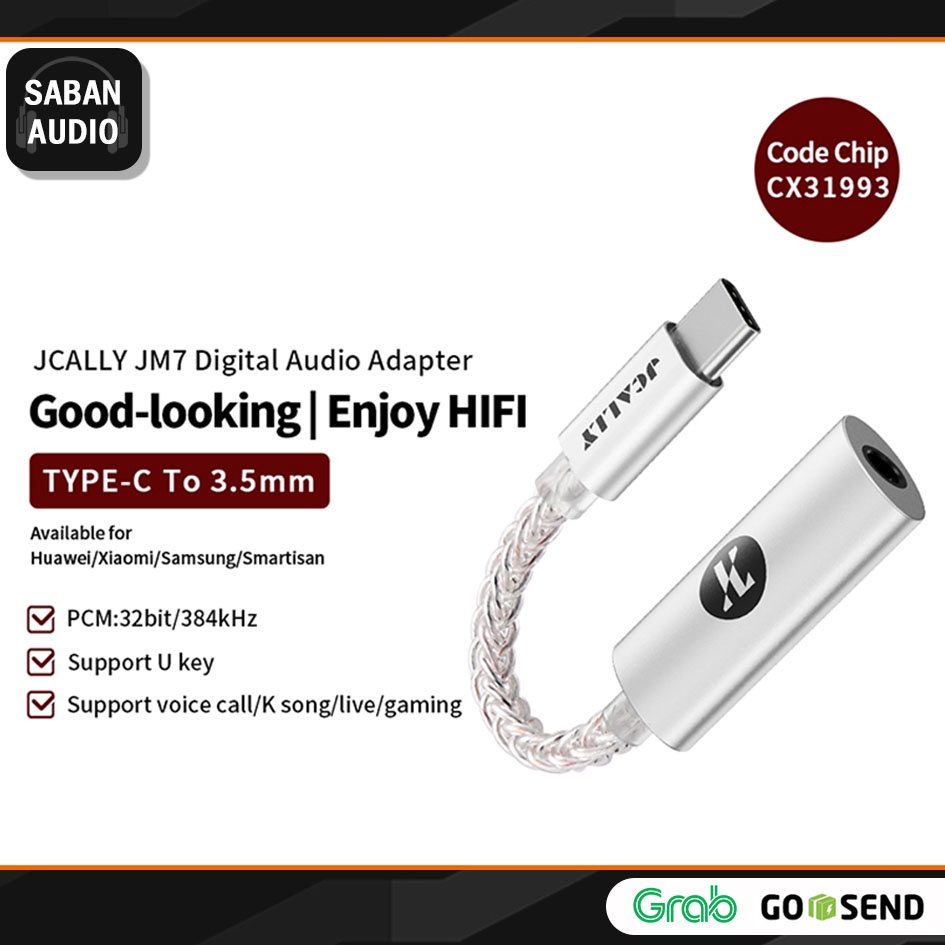 JCALLY JM7 HiRes DAC Adapter Audio CX31993 USB Type C to Jack 3.5mm alt JM6 JA04